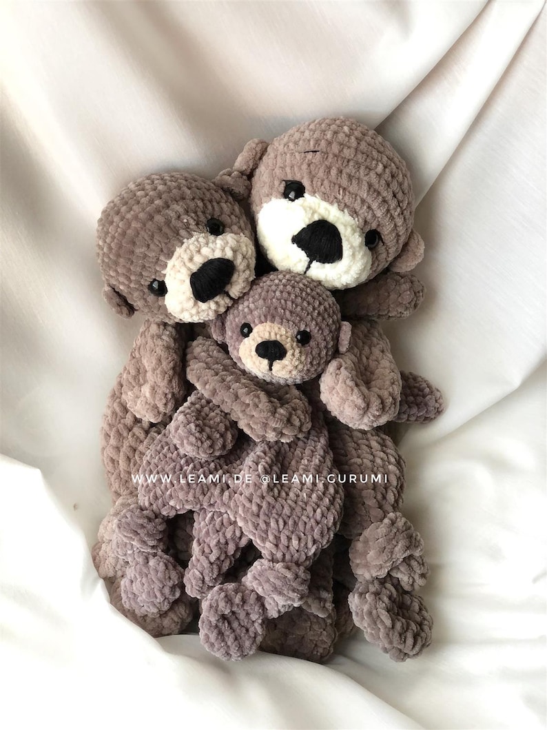 PDF English Crochet pattern Harry Otter, lovey by leami image 4