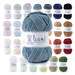 LEAMI Chenille Soft UNI, 100g/120m certified zdjęcie 1