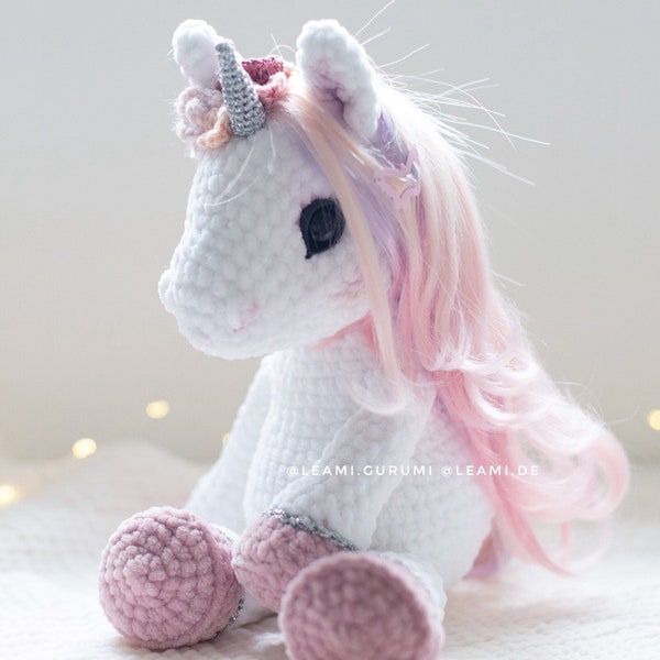 PDF FRANÇAIS Patron Crochet Licorne Elisa by leami