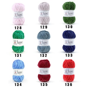 LEAMI Chenille Soft UNI, 100g/120m certified zdjęcie 5