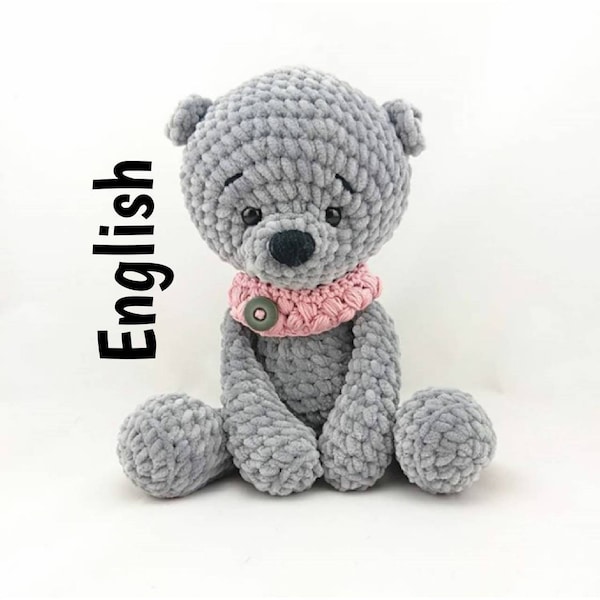 PDF FRANÇAIS Patron au Crochet Micha Teddy