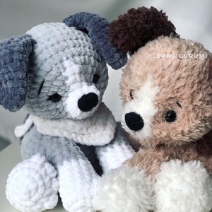 PDF crochet pattern for the puppy/dog Milo from leami