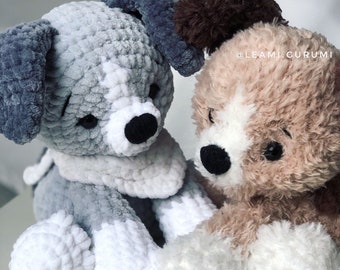 PDF crochet pattern for the puppy/dog Milo from leami