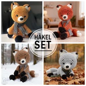 Haakpakket Foxi, kleur naar keuze, ZONDER instructies, lees de productbeschrijving.