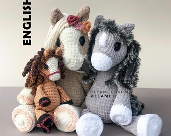 PDF Crochet Pattern Pony Sky by leami (language on the picture)