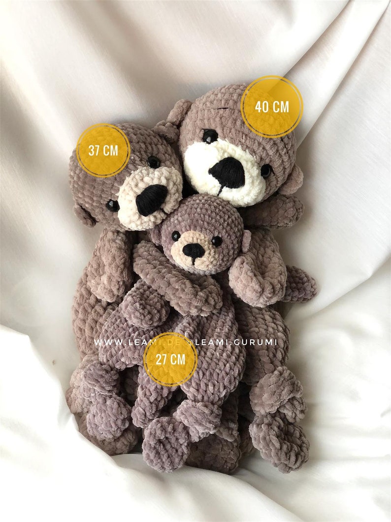 PDF English Crochet pattern Harry Otter, lovey by leami image 7