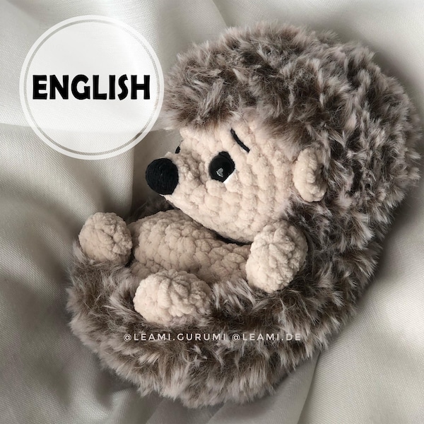 PDF ANGLAIS Patron Crochet Hérisson Fluffy by leami