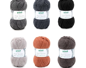 79.80 EUR/kg Gründl Hot Socks uni (50g/210 m) 4-fold superwash