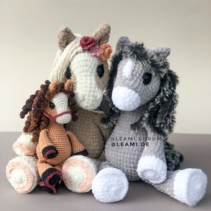 PDF German crochet pattern Horse Sky by leami