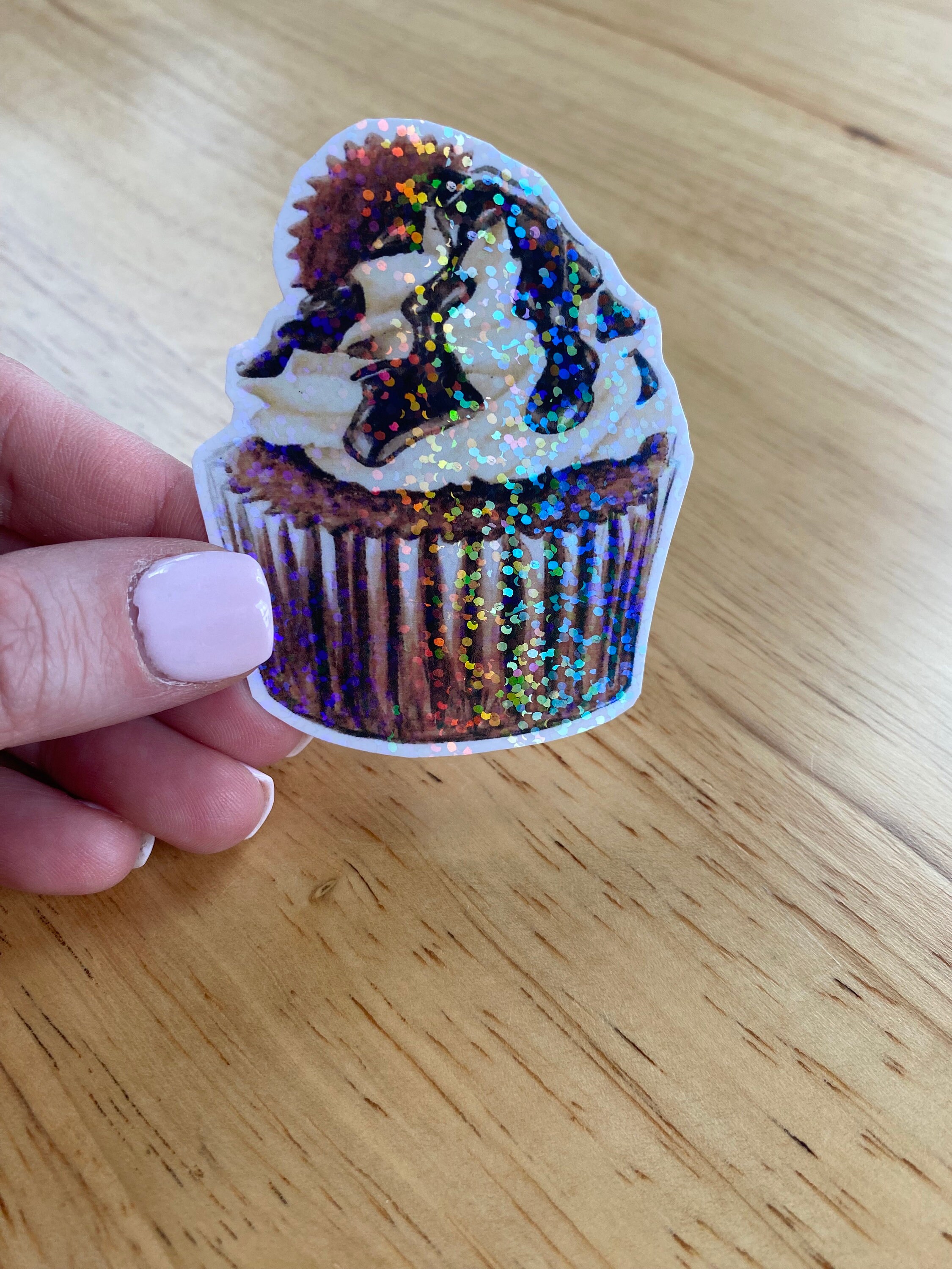 Reee Sticker Reese's Fudge Cupcake Sticker, Peanutbutter Lover Gift , Chocolate ...