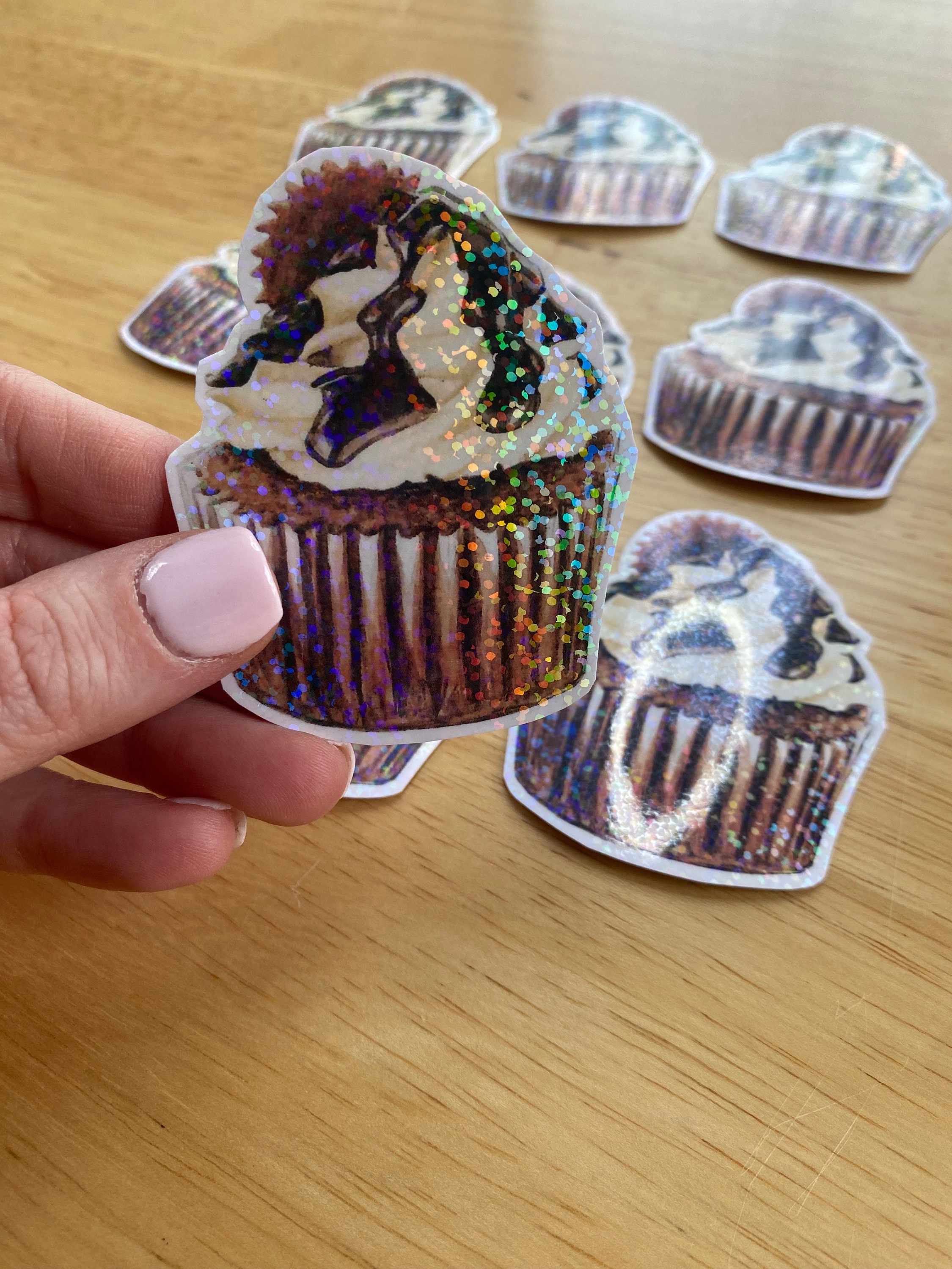 Reee Sticker Reese's Fudge Cupcake Sticker, Peanutbutter Lover Gift , Chocolate ...