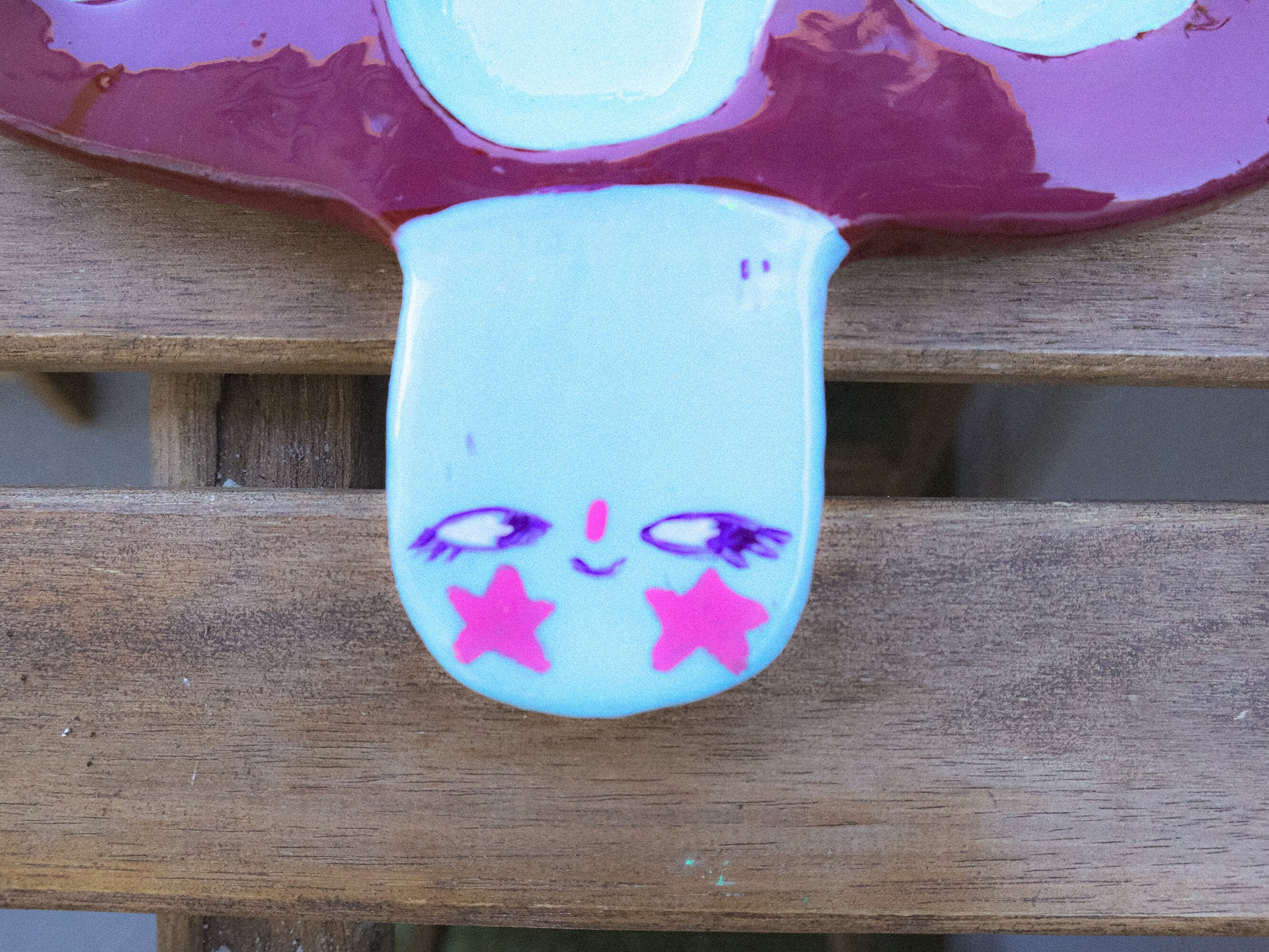 Mushroom Paint Palettes Clay Palette Resin Palette Artist Etsy