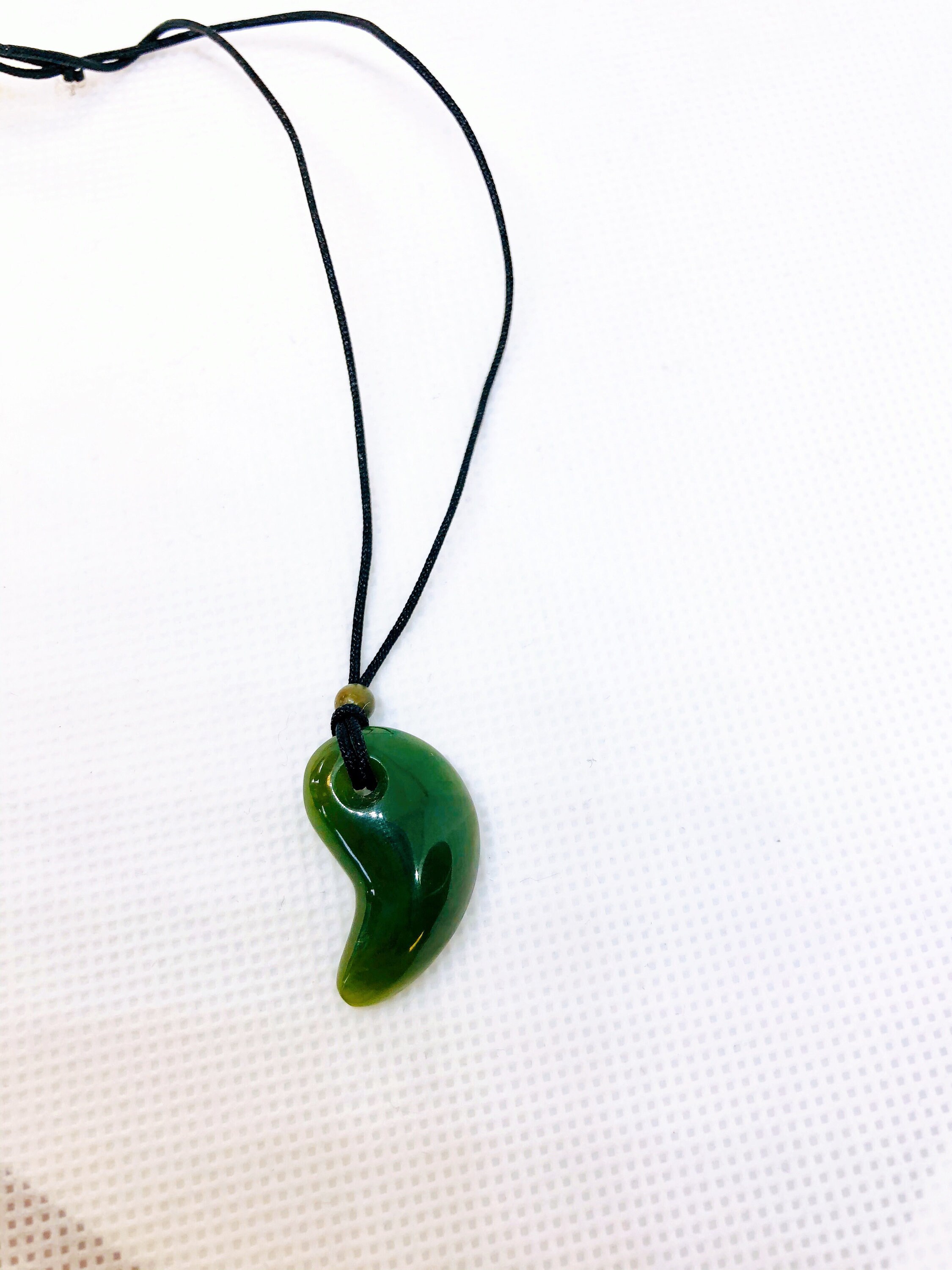 BC Jade Magatama Japanese Jade Luck Pendant Jade Pendant | Etsy