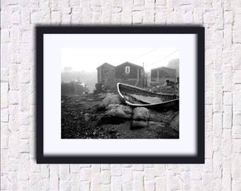 Peggy's Row Boat, Peggy's Cove Nova Scotia, Fine Art Photography Prints, 5x7, 8x10, 11x14, 16X20