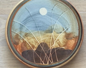 Plato de gres de Don Salisbury Pottery - Pintado a mano en un estudio de Bellingham, Australia Occidental.