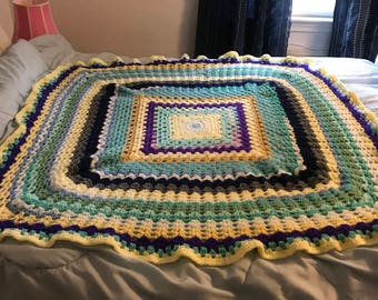 Sweet colorful afghan