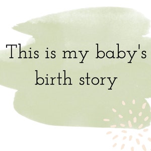 Positive Birth Affirmation Cards - Neutral Green