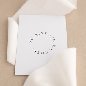 Postkarte Du ist ein Wunder | Zur Geburt | Geburtstag