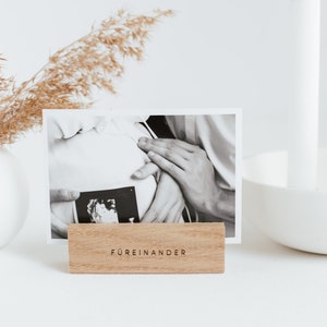 Postkartenhalter Füreinander | Kartenhalter | Fotohalter | Geschenk Muttertag