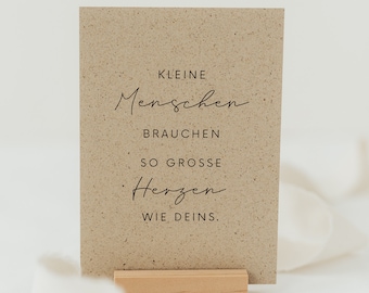 Postkarte kleine Menschen | Zur Geburt | Geburtstag