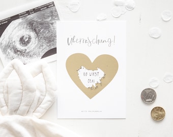 Postkarte | Überraschung | mit Rubbelfeld | Du wirst Oma | Du wirst Papa | Wir heiraten | Ich bin schwanger