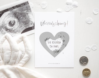 Postkarte | Überraschung | mit Rubbelfeld | Du wirst Oma | Du wirst Papa | Wir heiraten | Ich bin schwanger