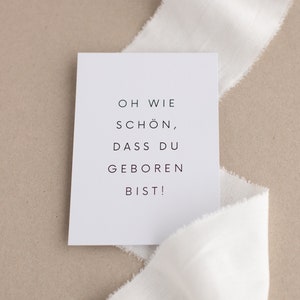 Postkarte Oh wie schön | Zur Geburt | Geburtstag