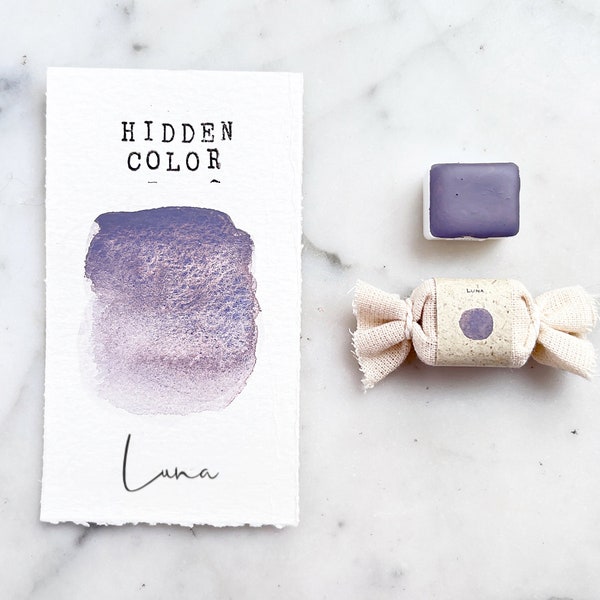 Luna ( purple ) / Handmade Watercolor Paint /
