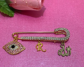 STROLLER PIN Allah Pin  Evil Eye Pin  Baby Pin  Muslim Baby Gift  Good Luck Pin