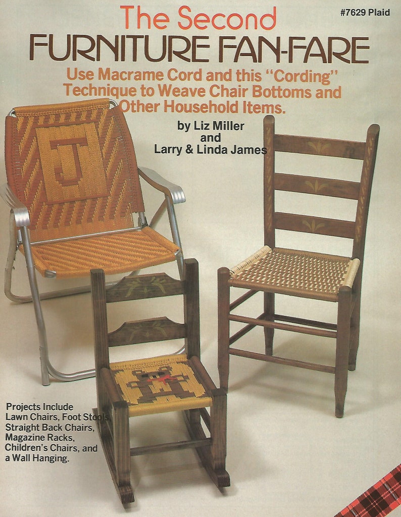 The Second Furniture Fan-Fare Macrame Pattern Book Liz Miller
