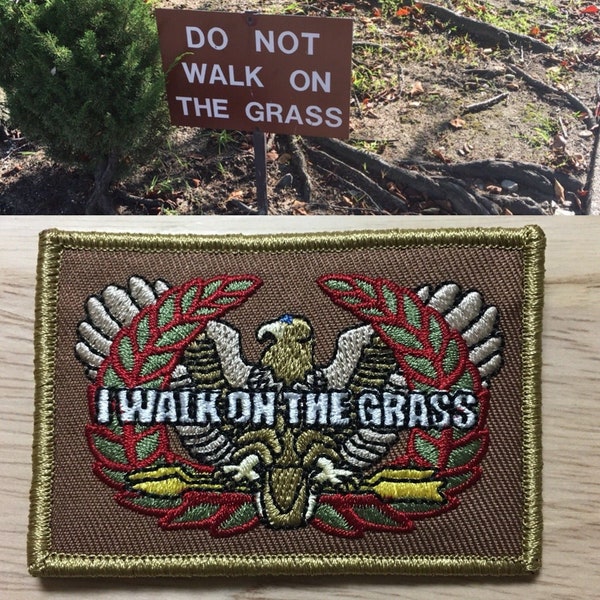 Warrant Officer "I Walk On The Grass" Esprit De Corp morale tactical patch