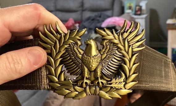 Gold Eagle Belt Buckle - military inspired ! s-l400.jpg main image 2