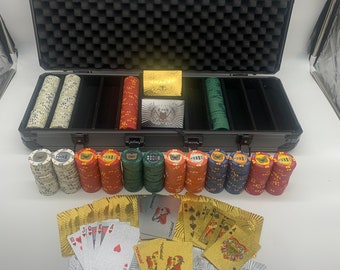 Warrant Officer Eagle Rising Ceramic Poker Chips set