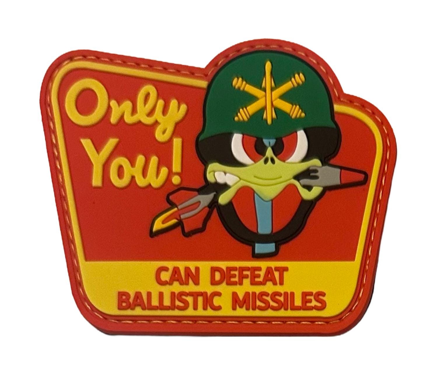 Oozlefinch “defeat Ballistic Missile” PVC Rubber Morale Tactical