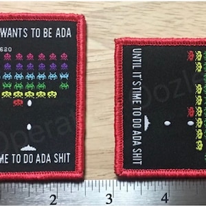 Space Invader Esprit De Corp morale tactical patch US Air Defense Artillery ADA