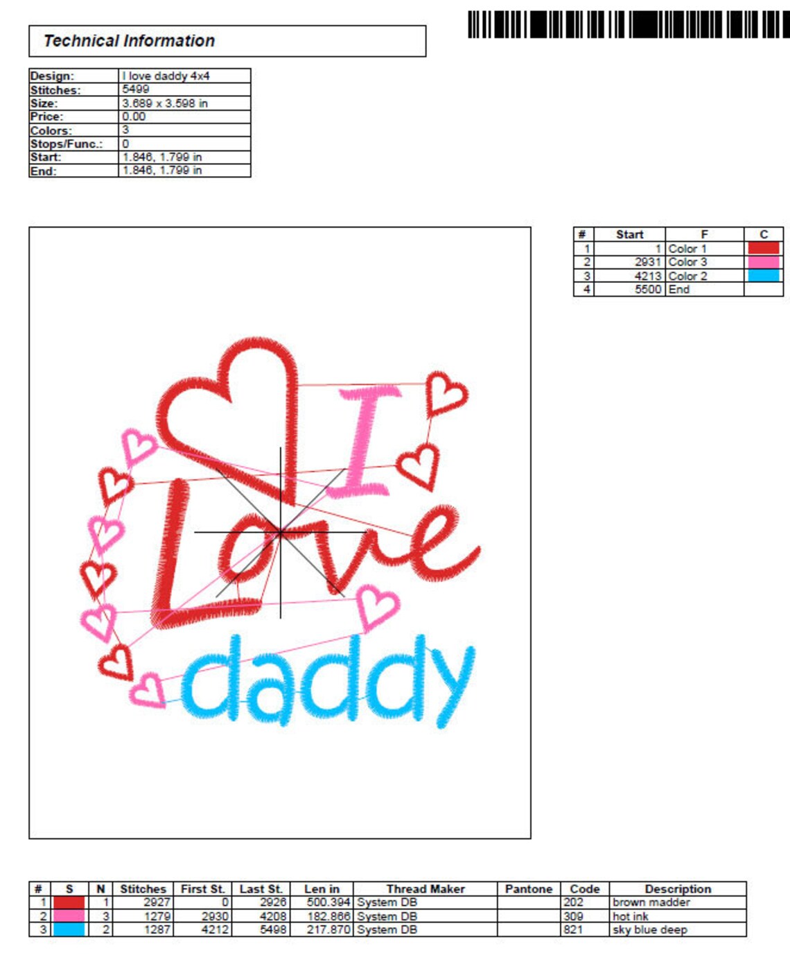 I love daddy embroidery design fathers day embroidery design  etsy