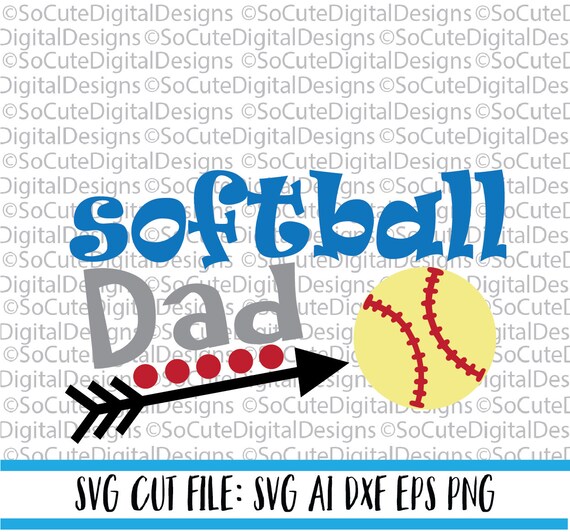 Download Softball Dad SVG Baseball svg father svg cut file | Etsy