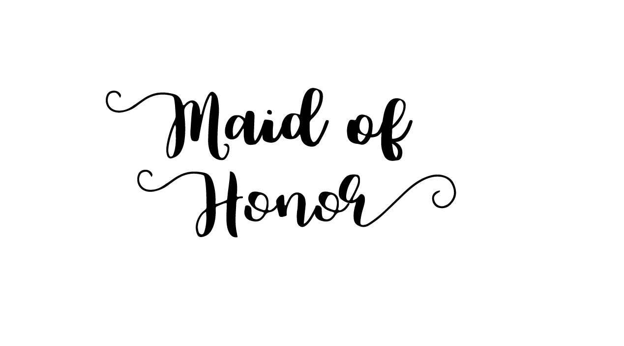 Download Maid Of Honor Svg File Wedding Svg File Bridal Bride Cut Etsy