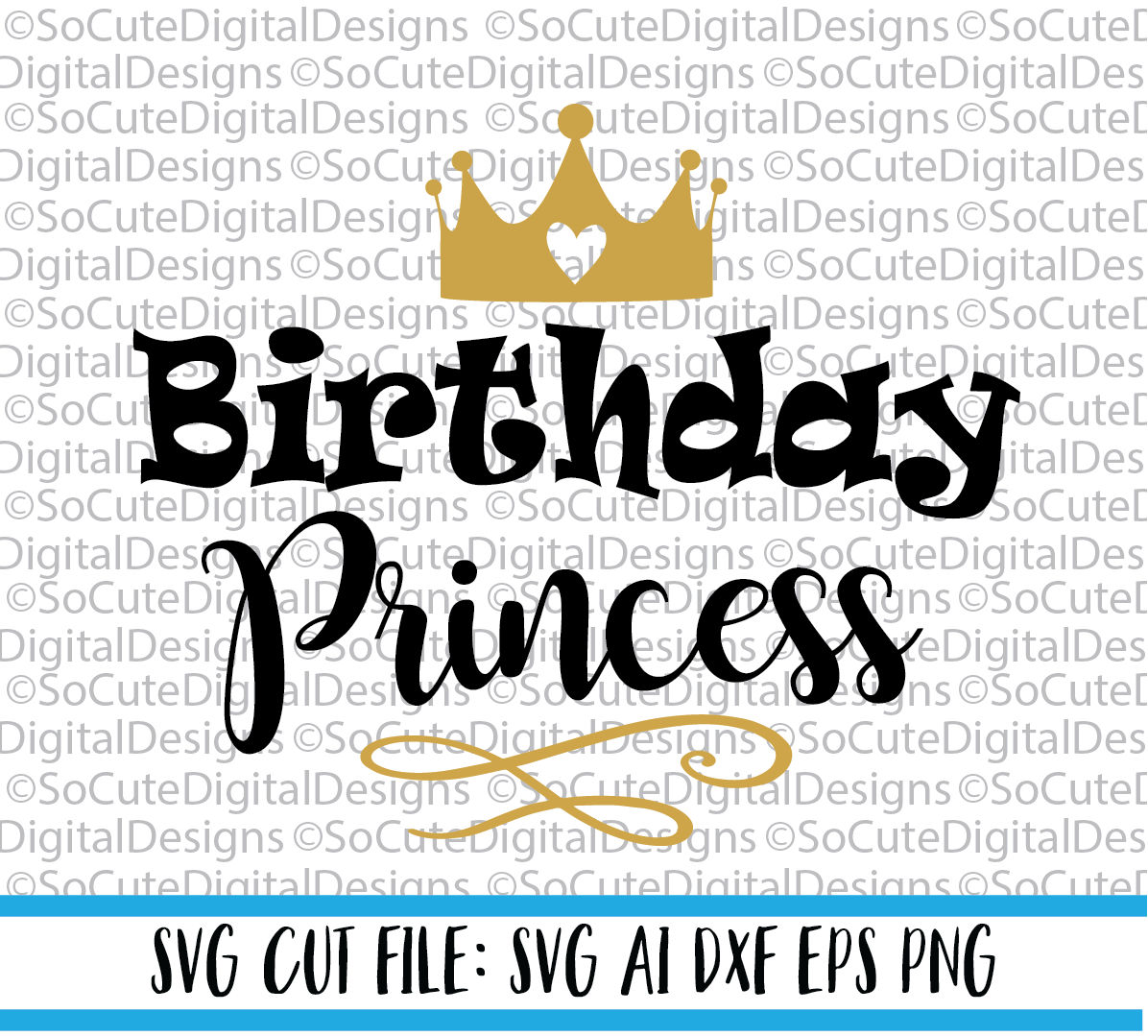 Download Birthday Princess SVG File Birthday svg sparkle svg girl | Etsy