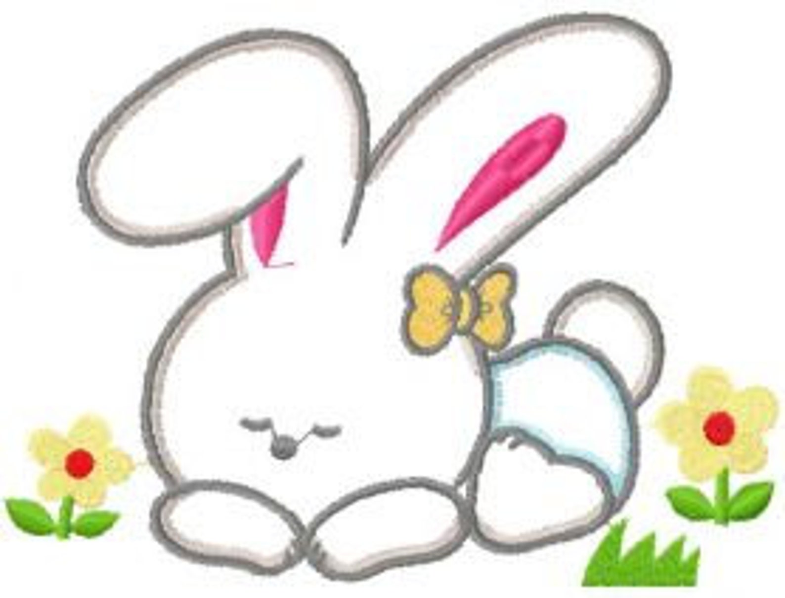 Bunny applique jessecmault design easter jessecmault design  etsy