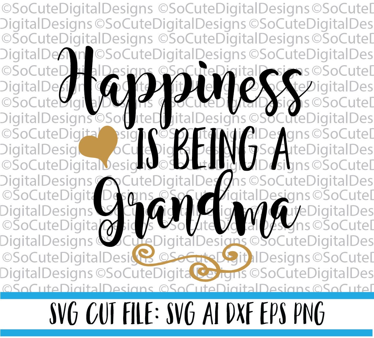 Download Happiness Is Being A Grandma Svg File Nana Svg Svg Saying Etsy