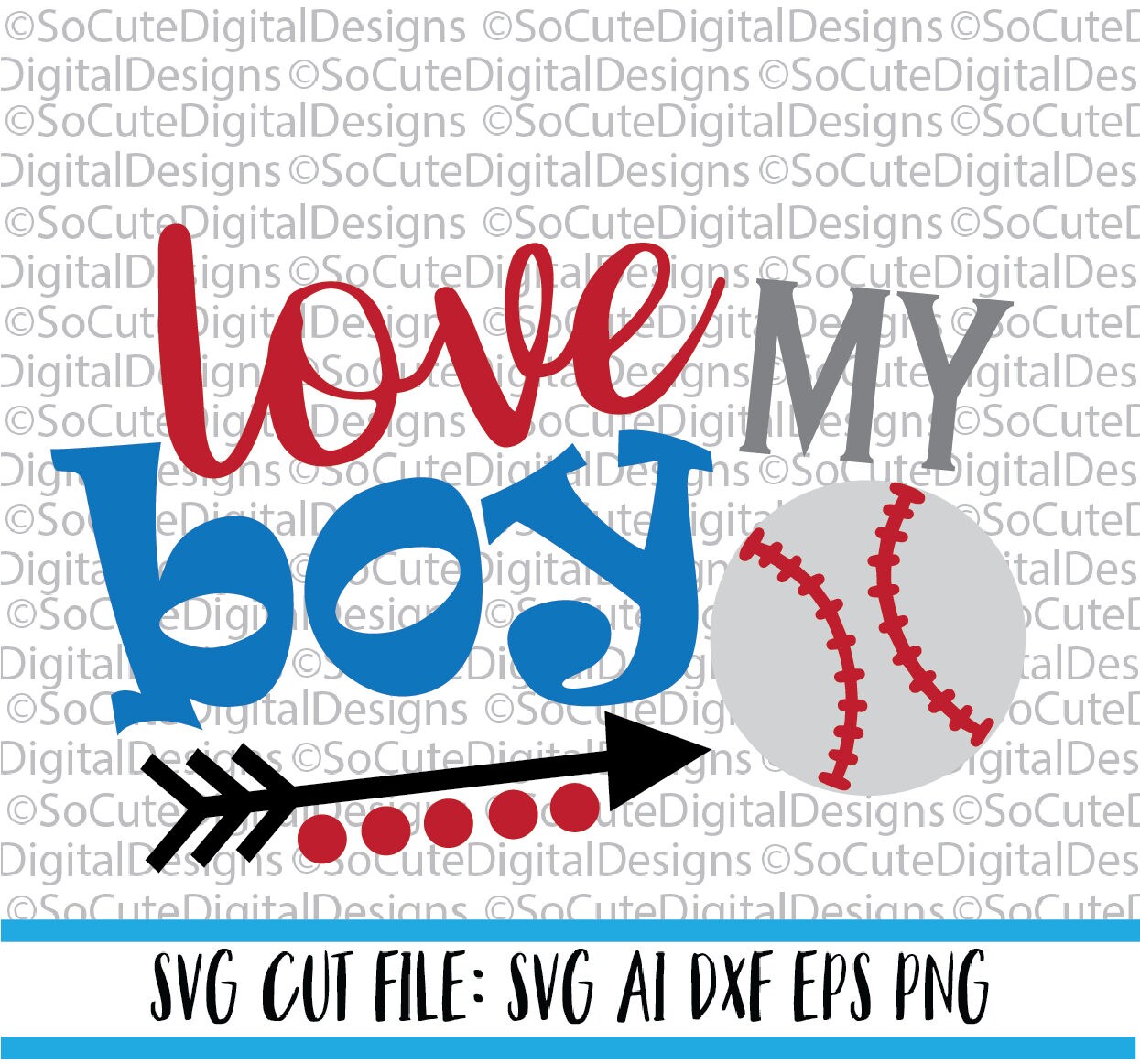 Download Love My Boy SVG Baseball svg Baseball cut file silhouette ...