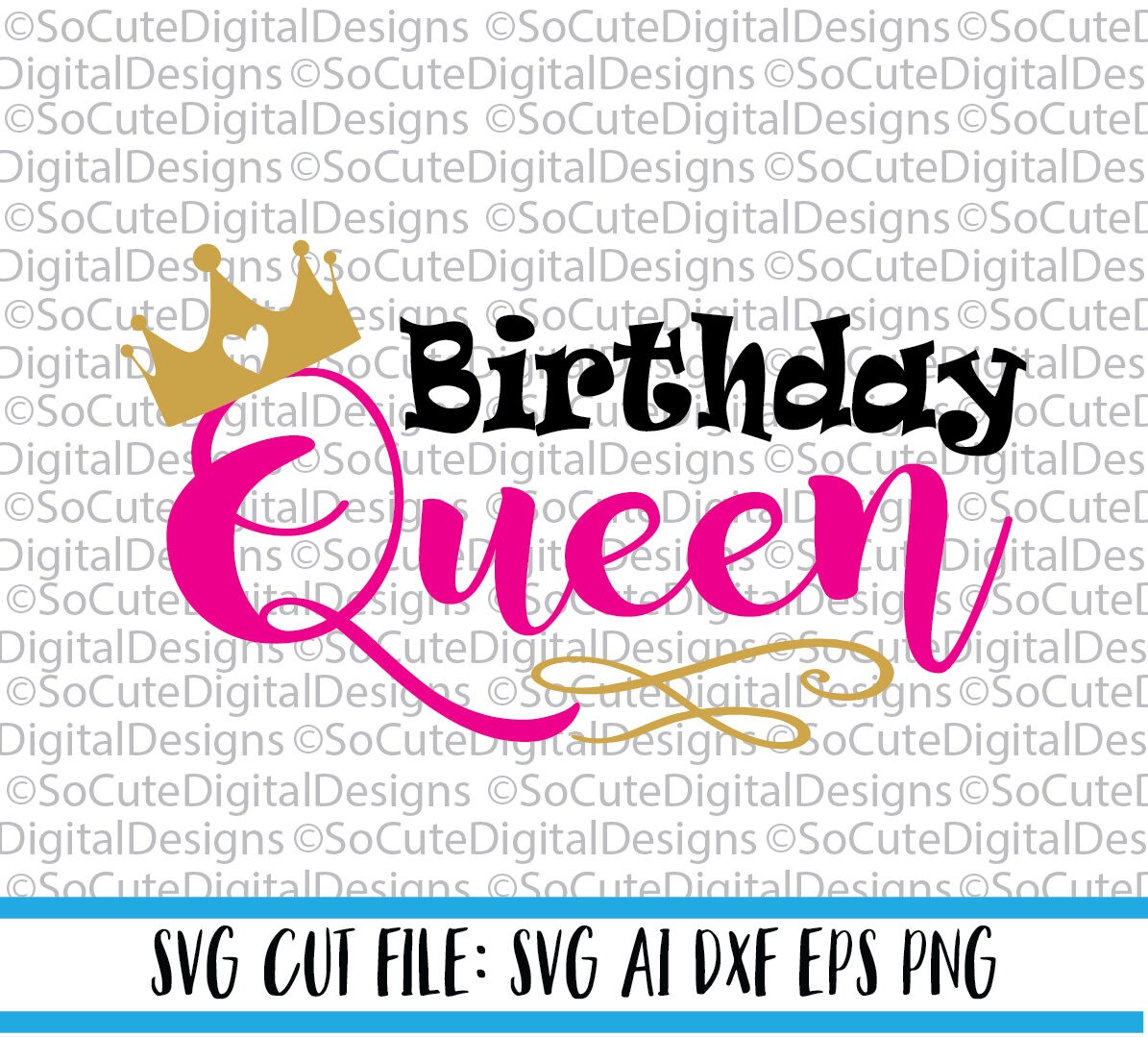 Download Birthday Quenn Svg File Birthday Svg Sparkle Svg Girl Svg Etsy
