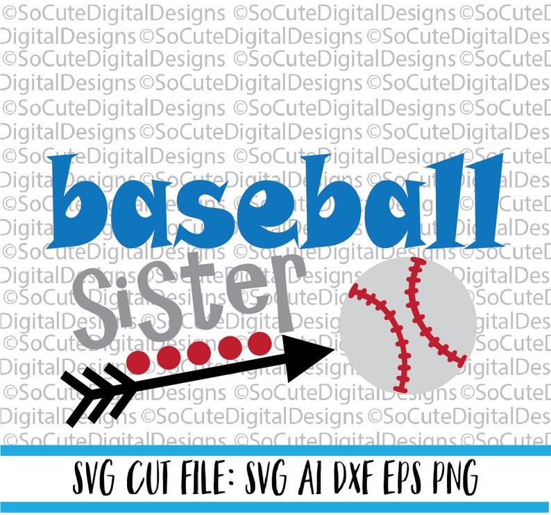 Download Baseball Sister SVG Baseball svg sister svg cut file | Etsy