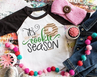 It's Cookie Season Shirt, Adult, Youth, T-Shirt, Raglan, Cookie Sales, Cookie Booth, GS Cookies, Girl Troop Cookie Sales, Scouts Cookie Tee