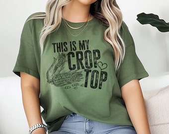 This Is My Crop Top Graphic Tee, Farmer Shirt, Gardening Shirt, Support Local Farmers, Country Tee, Farmer Shirt, Farmers Market Tee