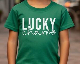St Patrick's Day Shirt, Lucky Charm Shirt, Irish Gifts For Women, Youth Shirt, Lucky Shamrock, Youth St Patty's, Youth Tee, Toddler Clothes