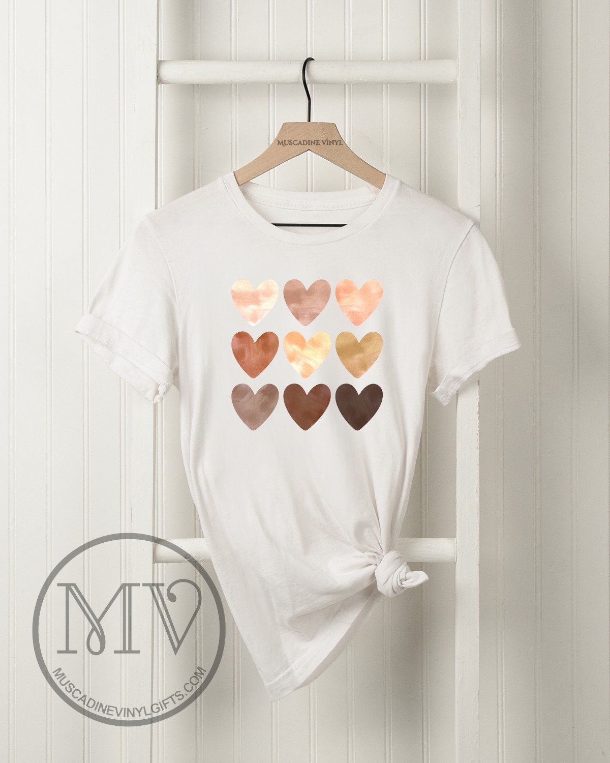 Unity Skin Tone Hearts Love Knows No 