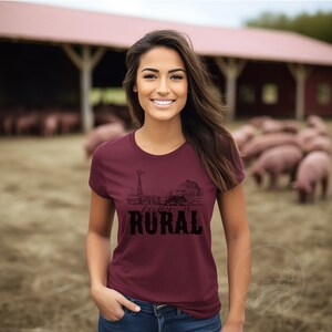 Keepin' It Rural, Farmer Shirt, Unisex Tee, Support Your Local Farmer, Farm Girl, Farm Fresh, Country Girl Shirt, Country Living image 7