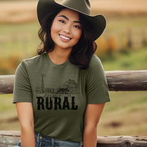 Keepin' It Rural, Farmer Shirt, Unisex Tee, Support Your Local Farmer, Farm Girl, Farm Fresh, Country Girl Shirt, Country Living image 1